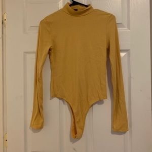 Mustard Coloured Turtle Neck Body Suit
